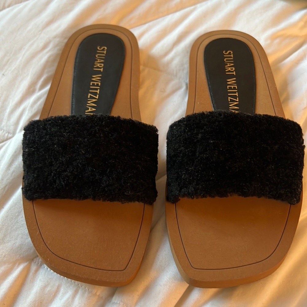 Shearling Stuart Weitzman Sandals